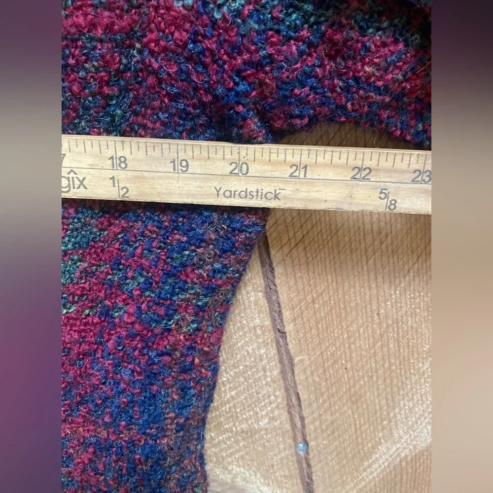 Weave of the Irish Handcrafted Wool Blend Plaid Cropped Jacket‎ Coat M Red Green